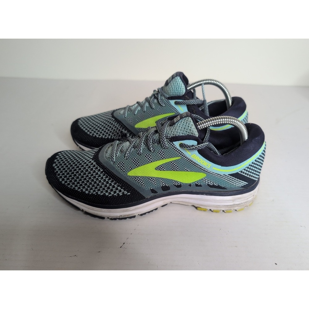 Brooks Revel Running Shoes Women's Size 9, Blue/Lime Popsicle Walking Shoes